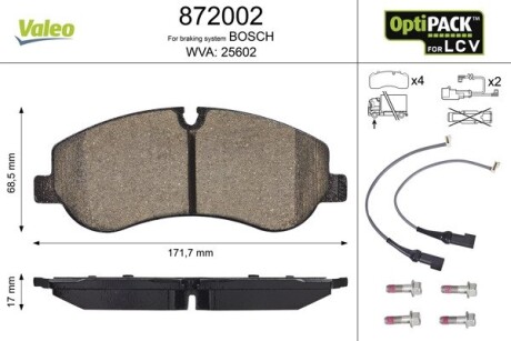 Гальмівні колодки VALEO 872002