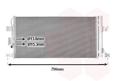 Радіатор кондиціонера Audi Q5 17+ Van Wezel 03015706