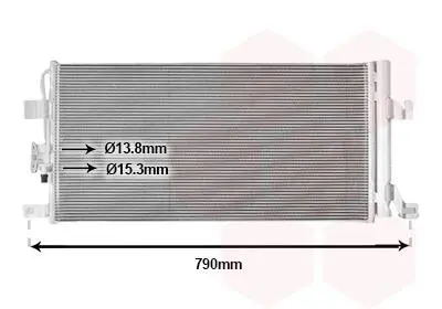 Радиатор кондиционера Audi Q5 17+ (выр-во) Van Wezel 03015706