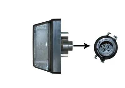 Фонарь подсветки номерного знака iveco Van Wezel 2813920
