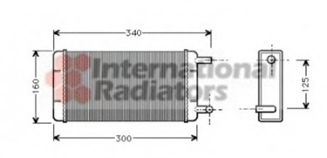 Радиатор печки MB T1 77-96 Van Wezel 30006108 (фото 1)