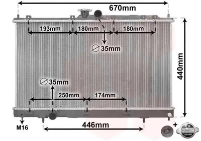Радіатор Van Wezel 32002199