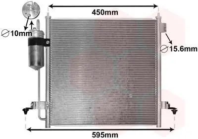 Конденсор кондиционера mitsubishi l200 06>15 Van Wezel 32005218