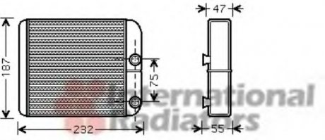 Радиатор обогревателя mitsubishi l200/galant5 all 96-03 Van Wezel 32006186