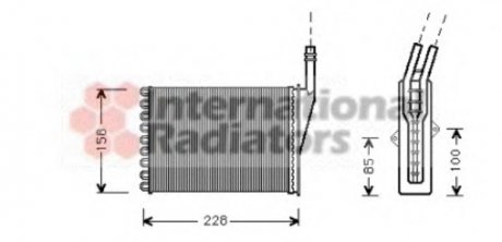 Радиатор печки Renault Espace 96-02 Van Wezel 43006249 (фото 1)