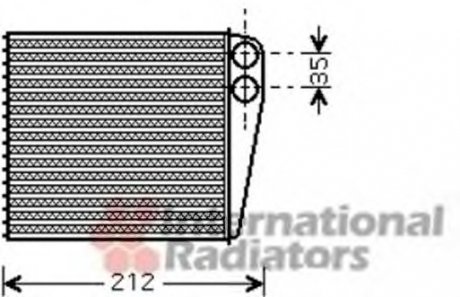 Радиатор печки Nissan MicraIII/Note/Renault Clio1.5 dCi 03- Van Wezel 43006396 (фото 1)