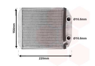 Радиатор печки Renault Clio IV/Logan II 12- Van Wezel 43016701