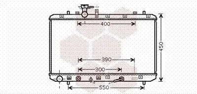 Радиатор охлаждения suzuki sx4 (ey, gy) (06-) 1.6i от Van Wezel 52002085