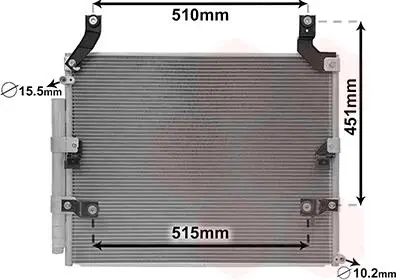 Конденсор кондиционера LEXUS LX470 9/01>08 Van Wezel 53005697