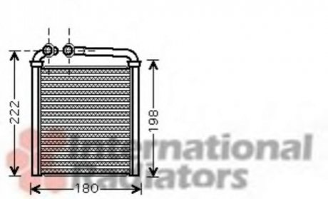 Теплообменник, отопление салона Van Wezel 58006256 (фото 1)