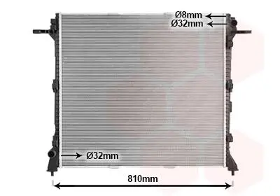 Радіатор охолодження volkswagen crafter 1/17+ Van Wezel 58012730