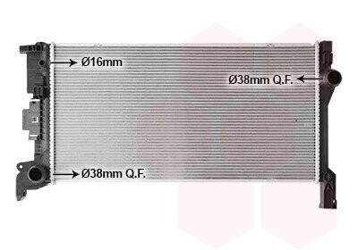 Радиатор охлаждения двигателя volvo s60/s90/xc60 Van Wezel 59012703