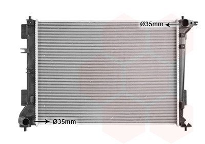 Радиатор охлаждения hyundai tucson (tl) (15-) 1.6 gdi Van Wezel 82012728