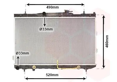 Радіатор CERATO 16i/20i AT 04- Van Wezel 83002075