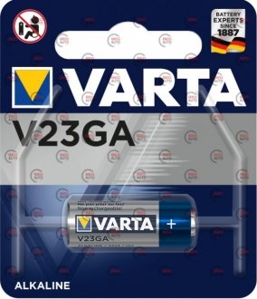 Батарейка "А 23" лужна 12V мікропальчик блістер (у брелок сигналки) VARTA 4223101401 (фото 1)