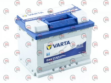 Аккумулятор 60 А Blue Dynamic (540А) (2 года гарантии) L2 VARTA 533077 (D43) (фото 1)