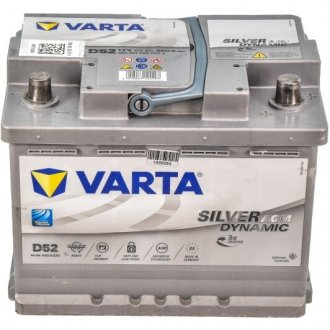 Аккумулятор 6 CT-60-R Silver Dynamic AGM VARTA 560901068