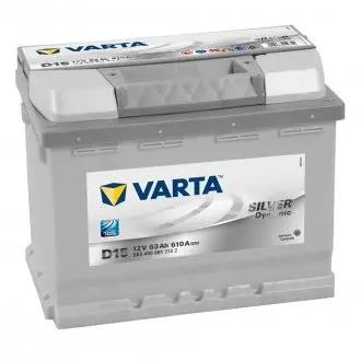 Аккумулятор 63Ah-12v EN610 Silver Dynamic, R VARTA 563400061
