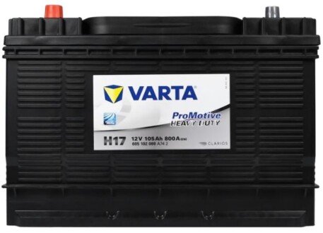 Акумулятор 105Ah-12v EN800 PM Black (H17), L VARTA 605 102 080