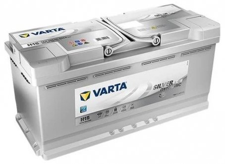 Батарея аккумуляторная AGM Silver Dynamic 12В 105Ач 950А(EN) R+ VARTA 605901095D852 (фото 1)