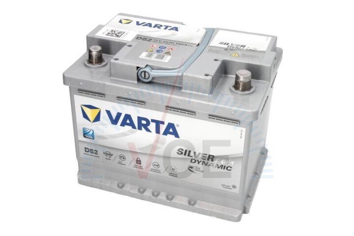 Аккумулятор 60Ah-12v EN680 AGM Start-Stop, R VARTA VA560901068 (фото 1)