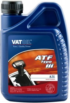 Трансмиссионное масло ATF Type III 1л VATOIL 50088