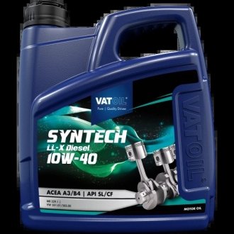 Моторна Олива SynTech Diesel LL-X 10W40 4л VATOIL 50783