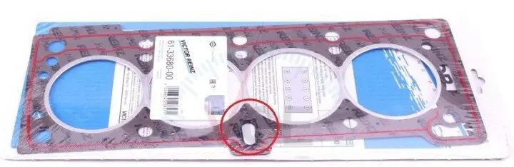 Фото 1 - Прокладка ГБЦ Clio II 1.4 8V, Symbol 1.4 8V, Kangoo 1.4, Logan 1.6 (паронит) (различное уплотнение масляного канала) масляный канал овальный VICTOR REINZ 61-33680-00 Прокладка ГБЦ Clio II 1.4 8V, Symbol 1.4 8V, Kangoo 1.4, Logan 1.6 (паронит) (различное уплотнение масляного канала) масляный канал овальный VICTOR REINZ 61-33680-00 (фото 1)