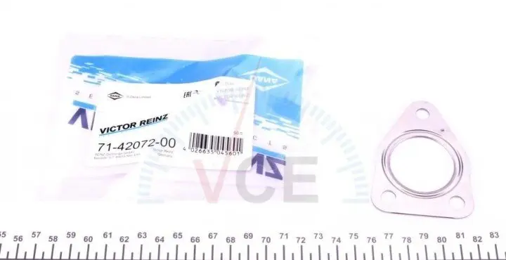 Фото 1 - Прокладка, труба выхлопного газа VICTOR REINZ 71-42072-00 Прокладка, труба выхлопного газа VICTOR REINZ 71-42072-00 (фото 1)