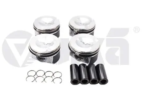Поршень в комплекте; 2.0T; черная шпилька; 4 ШТ/КОМПЛЕКТ; +0.25MM VIKA 11071701701