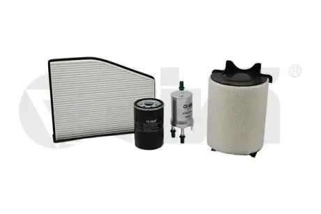 Комплект фильтров масляный,воздушный,салонный,топливный skoda octavia (04-08)/vw golf (04-14),jetta (06-11) VIKA K11783401
