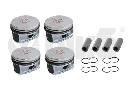 Комплект поршней с кольцами и пальцами (4шт) skoda octavia (96-00)/vw passat (96-00)/audi a4 (94-00),a6 (97-05) VIKA K11787701
