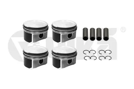 Комплект поршней с кольцами и пальцами (4шт) skoda octavia (97-10)/vw passat (00-05)/audi a4 (95-08),a6 (97-05) VIKA K11787801