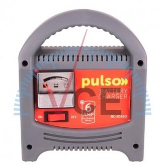 Зарядний пристрій PULSO BC-20860 12V/6A/20-80AHR/стріл.індик. (BC-20860) VITOL 00000023908 (фото 1)