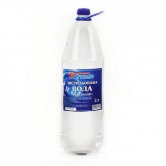 Дистильована вода "форсаж" пляшки бідистилята. 1л VITOL 00000029275 (фото 1)