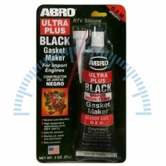 Герметик прокладки ABRO (412-AB/999) (85гр) черный (412-AB) VITOL 00000047698