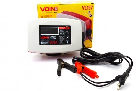 Зарядний пристрій VOIN 6-12V/ 3-5-7A/3-150AHR/LCD/Імпульсний VITOL VL-157 (фото 1)