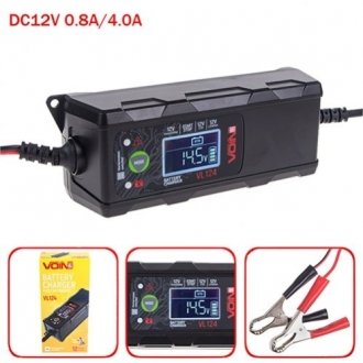 Зарядний пристрій VL-124 12V/4A/3-120AHR/LCD/Імпульсний (VL-124) VOIN 00000049698