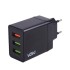 Зарядний пристрій 30W, 3 USB, QC3.0 (Port 1-5V*3A-9V*2A-12V*1.5A. Port 2-3-5V2.4A) VOIN LC-34830 BK (фото 4)