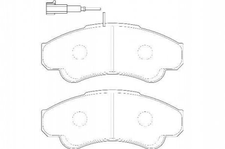 Комплект тормозных колодок, дисковый тормоз WAGNER WBP23919A (фото 1)