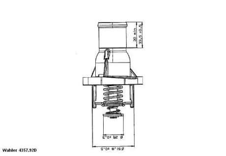 Термостат WAHLER 4357.92D