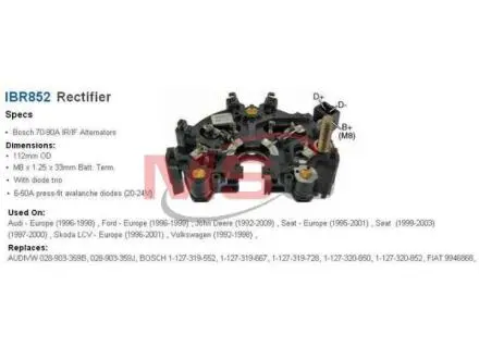 Диодный мост WAIGLOBAL IBR852