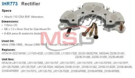 Діодний міст WAIGLOBAL IHR773