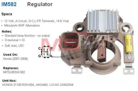 Регулятор генератора WAIGLOBAL IM582