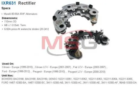 Диодный мост WAIGLOBAL IXR631