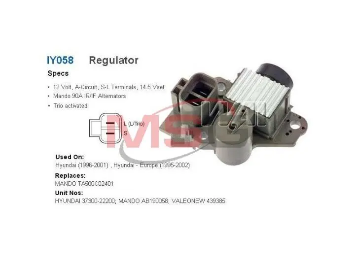 Регулятор генератора WAIGLOBAL IY058 (фото 1)