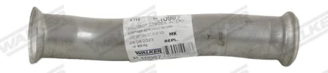 Выхлопная труба средней/из задней части (длина:305мм) citroen berlingo, berlingo/minivan peugeot partner, partner origin, partner origin/minivan, partner/minivan 1.4/1.6/1.9d WALKER 10987