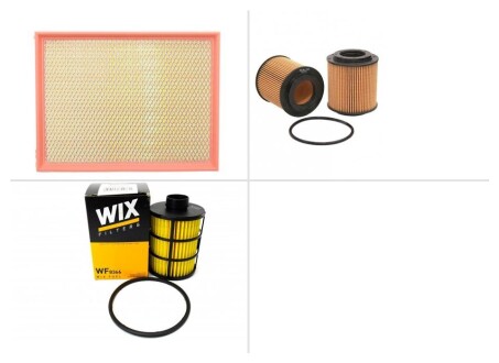 Комплект замены фильтров Opel (Опель) Astra H (Астра Аш) 1.9 CDTI (L48) Z 19 DTL WIX FILTERS ТО-0000036