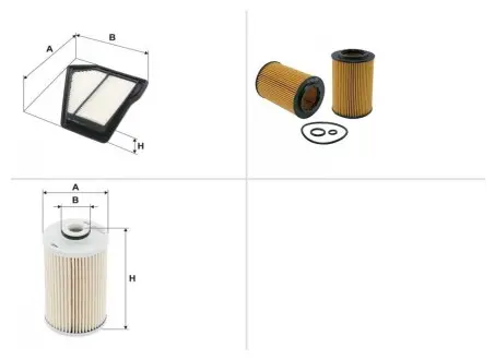 Комплект замены фильтров Honda (Хонда) CR-V 2.2 i-DTEC 4WD (RE6) N22B3, N22B4 WIX FILTERS ТО-0000060