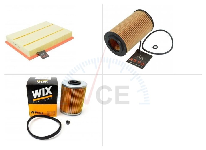 Комплект замены фильтров Opel (Опель) Vectra C (Вектра Ц) 2.0 DTI 16V (F69) Y 20 DTH WIX FILTERS ТО-0000093 (фото 1)